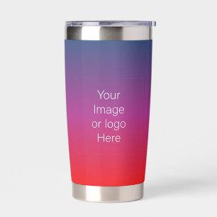 Fire And Ice Traveler Gradient Personalize Insulated Tumbler