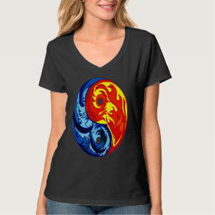 Fire and Ice Yin Yang T-Shirt