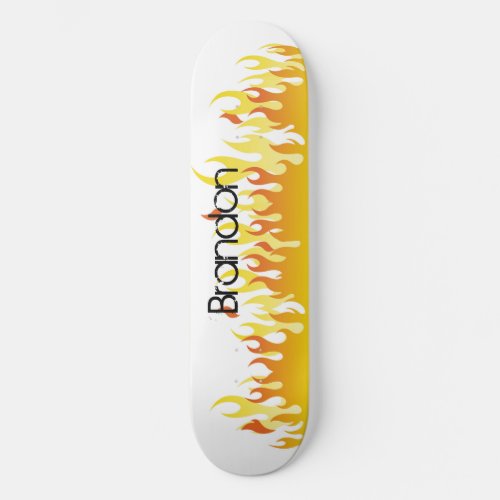 Fire and Name _ Skateboard
