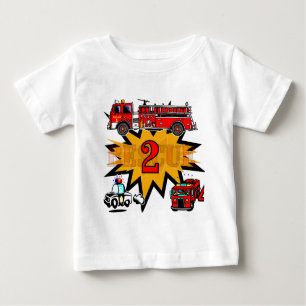 Fire and Rescue 2nd Birthday Tshirts and Gifts