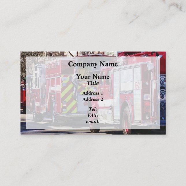 Fire and Rescue Business Card (Front)