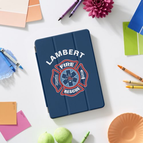 Fire and Rescue Red and Blue iPad Pro Cover