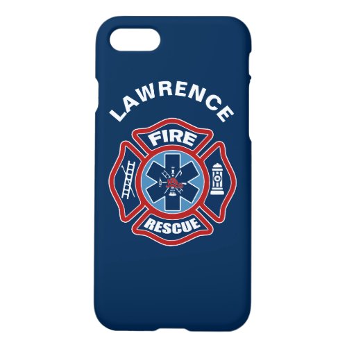 Fire and Rescue Red and Blue iPhone 87 Case