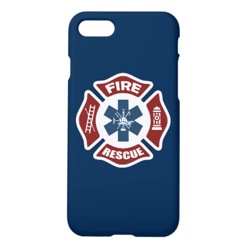Fire and Rescue Red White and Blue iPhone 87 Case