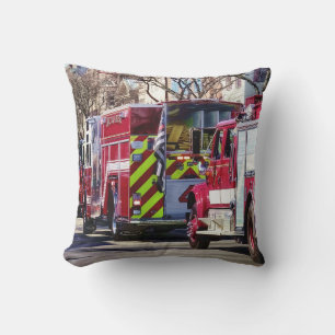 Fire and Rescue Throw Pillow