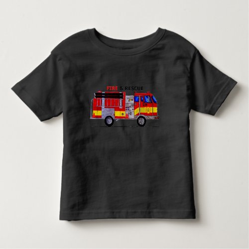 Fire and Rescue Toddler Shirt