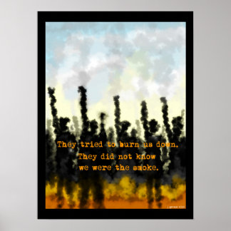 Fire and Smoke Poster