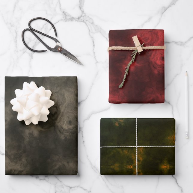 Fire and Smoke Wrapping Paper Sheets (Front)