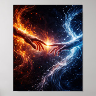 Fire and Water Connection Poster