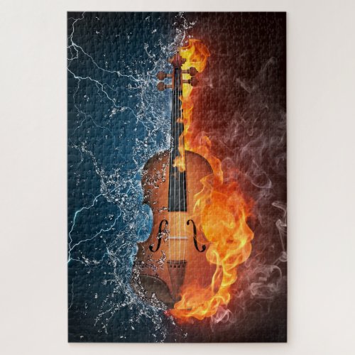 Fire and Water Violin 1000 Puzzle
