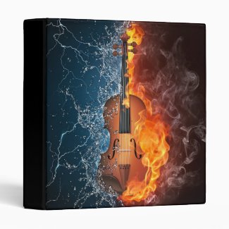 Fire and Water Violin Binder