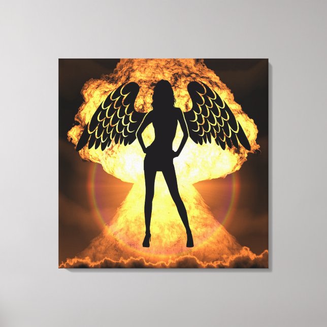 Fire Angel Canvas Print (Front)