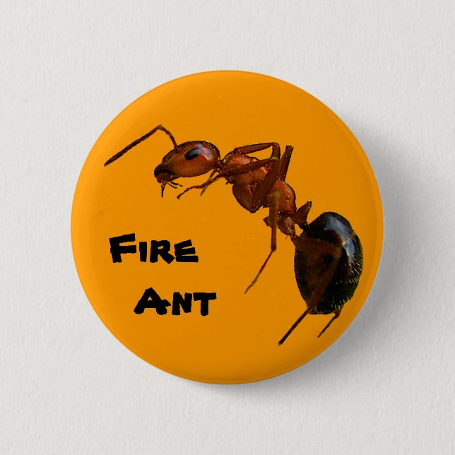 Fire Ant Pinback Button (Front)