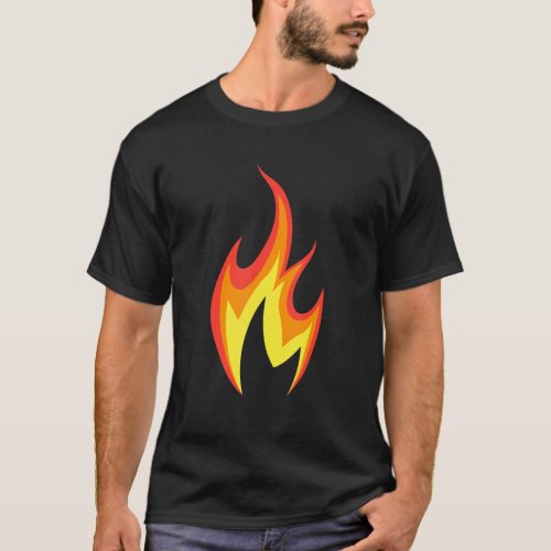 Fire Apparel  Lit Clothing Appearance Of Heat Fir T_Shirt