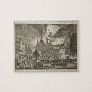 Fire at the old Amsterdam Town Hall, 17th July 165 Jigsaw Puzzle
