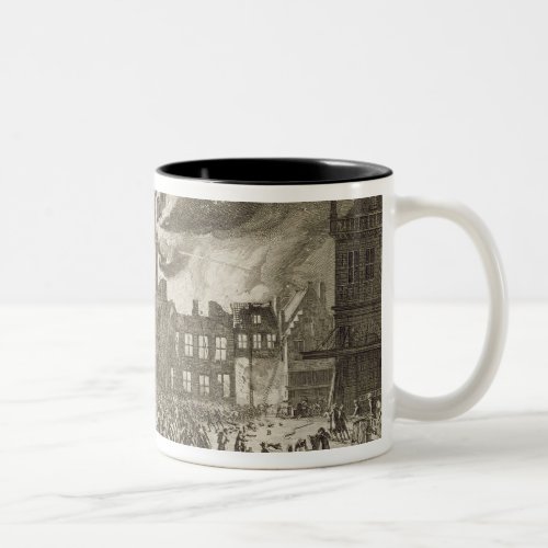 Fire at the old Amsterdam Town Hall 17th July 165 Two_Tone Coffee Mug