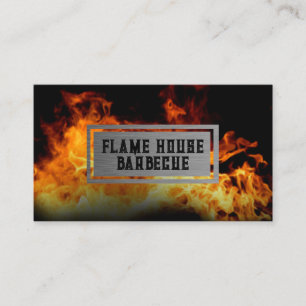 Fire Background Business Card