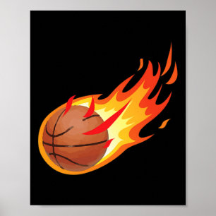 Fire Ball Basketball Shot Is Fire And Makes Games  Poster