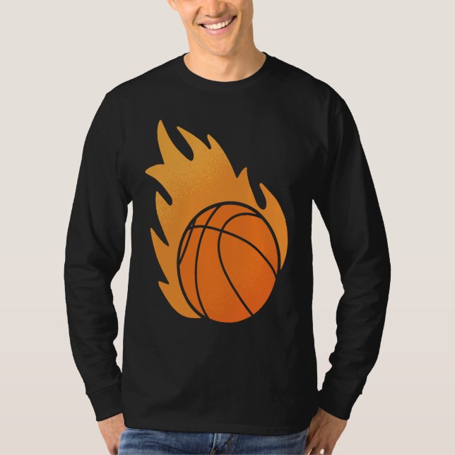 Fire Basketball T-Shirt (Front)