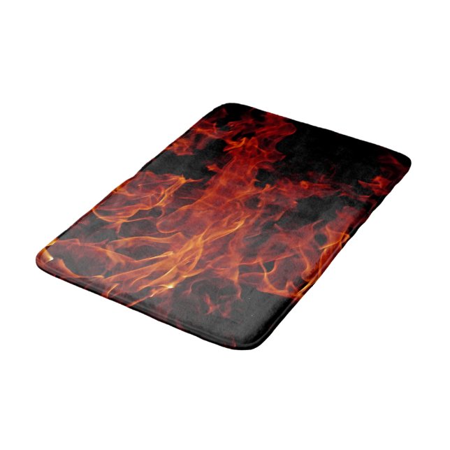 Fire Bathroom Mat (Angled)