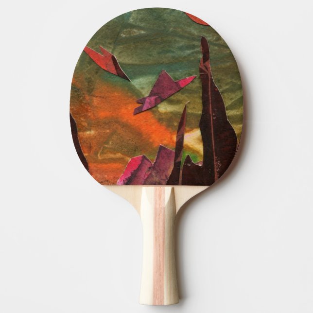 "Fire Birds" Ping Pong Paddle (Front)
