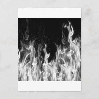 Fire (black and white) postcard