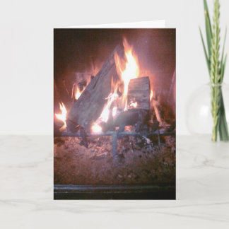 Fire  (Blank Inside) Card