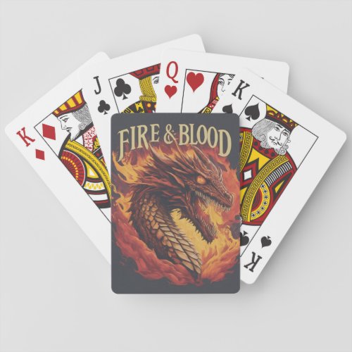 Fire  Blood Playing Cards