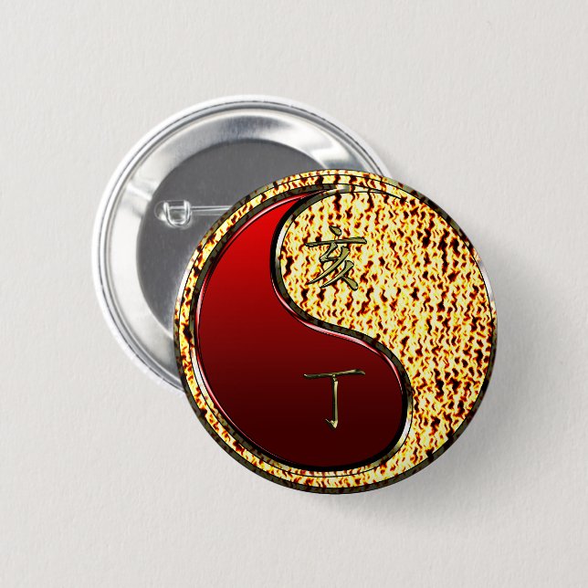 Fire Boar Button (Front & Back)