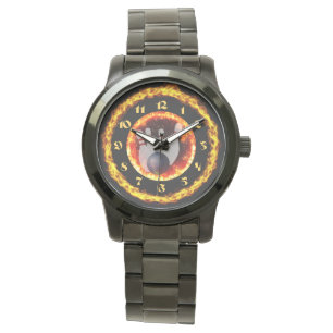 Fire Bowling Pin Watch