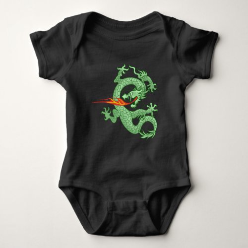 Fire Breathing Dragon Baby Bodysuit