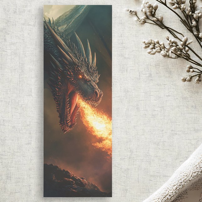Fire Breathing Dragon Fantasy Book Lover gift Bookmarks (Creator Uploaded)