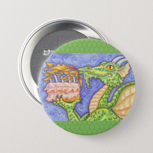 FIRE BREATHING DRAGON LIGHTING BIRTHDAY CANDLES BUTTON