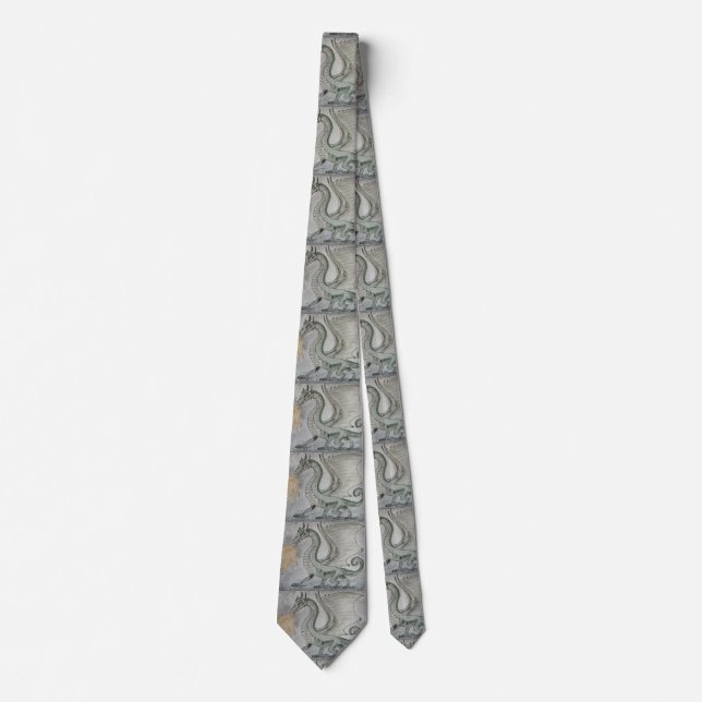 Fire Breathing Dragon Neck Tie (Front)