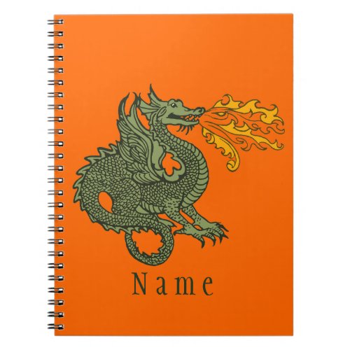 Fire Breathing Dragon Notebook