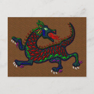 Fire Breathing Dragon Postcard