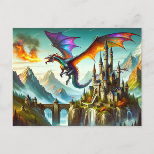 Fire breathing Dragon Postcard