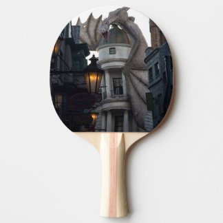 Fire breathing Dragon protecting wizard's bank Ping-Pong Paddle
