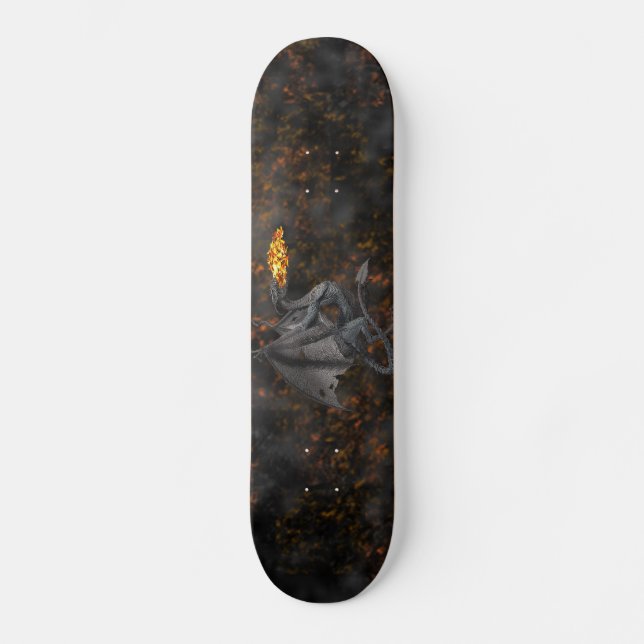Fire-Breathing Dragon Skateboard Deck (Front)