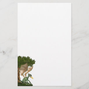 Fire breathing dragon stationery
