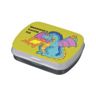 Fire Breathing Dragon Tooth Fairy Candy Tin