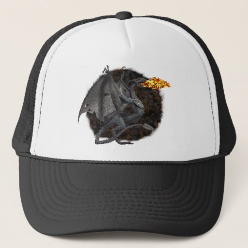 Fire_Breathing Dragon Trucker Hat