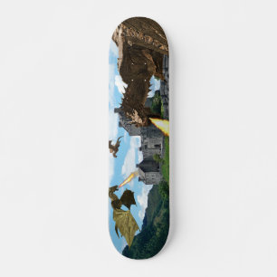 Fire Breathing Dragon Wyvern Medieval Castle Skateboard