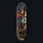 Fire Breathing Dragon Wyvern Volcano Lava Skateboard<br><div class="desc">This design may be personalized by choosing the customize option to add text or make other changes. If this product has the option to transfer the design to another item, please make sure to adjust the design to fit if needed. Contact me at colorflowcreations@gmail.com if you wish to have this...</div>