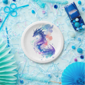 Fire-Breathing Dragon's Enchanted Birthday Paper Plates