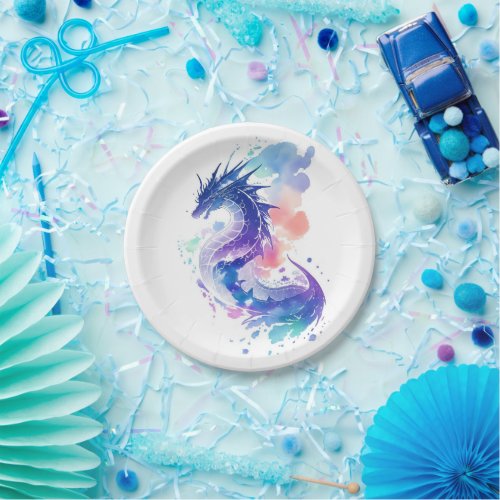 Fire_Breathing Dragons Enchanted Birthday Paper Plates