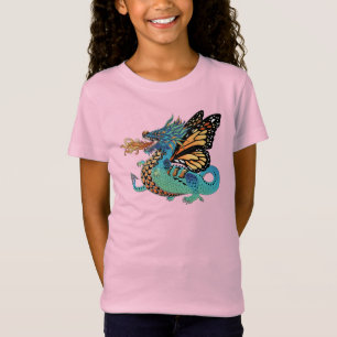 Fire Breathing Monarch Butterfly Dragon T-Shirt