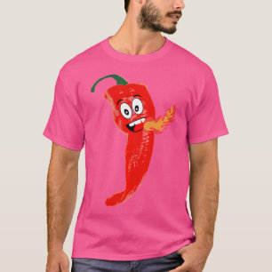 Fire Breathing Red Hot Roasted Chili Pepper T-Shirt