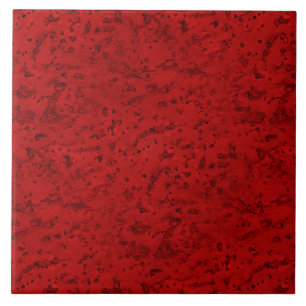 Fire Brick Red Cork Look Wood Grain Ceramic Tile