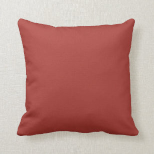 Brick Red Decorative Throw Pillows Zazzle